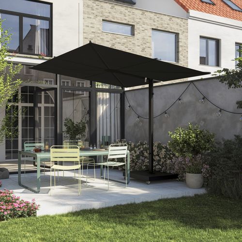 Ombrellone rettangolare - Nano UX Full Black - Umbrosa - laterale / a sbalzo / in Sunbrella®