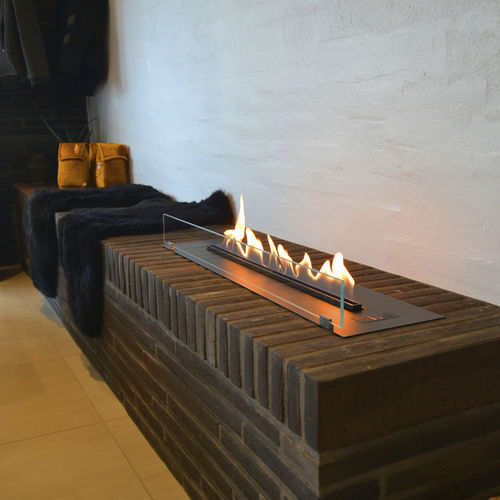Bruciatore a bioetanolo rettangolare - DENVER BASIC - Decoflame - contemporaneo / da incasso