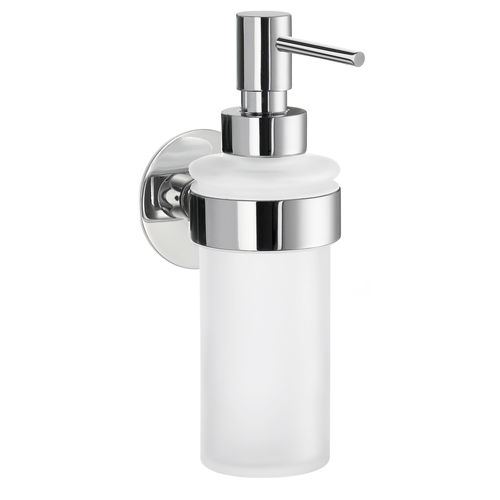 Distributore di sapone per hotel - H0862000 - HEXOTOL - da parete / in ottone / in vetro