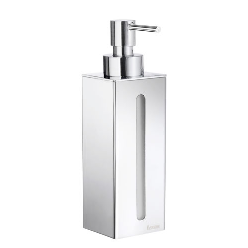Distributore di sapone per hotel - H0864001 - HEXOTOL - da parete / in ottone cromato / manuale