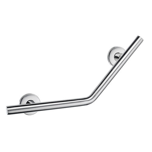 Barra di sostegno in acciaio inossidabile spazzolato - H0864042 - HEXOTOL - curva / da parete / per hotel