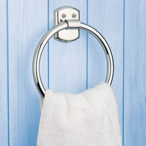 Portasalviette ad anello - H0361701 - HEXOTOL - da parete / in acciaio cromato / per hotel
