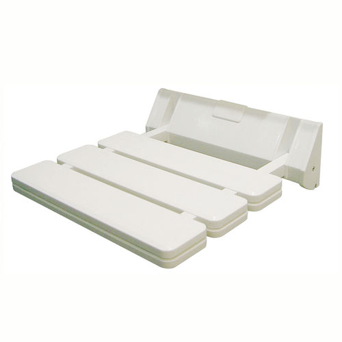 Sedile Doccia Pieghevole Da Parete - Per Disabili E Anziani, Carico 200 Kg, Bianco - 7