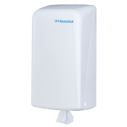 Distributore di salviette da parete - MINI RDC : AG32000 - HEXOTOL - in ABS / a srotolamento centrale / contract