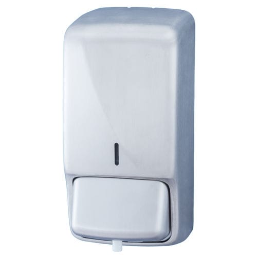 Distributore di sapone professionale - SN 400/2 - HEXOTOL - da parete / in acciaio inossidabile spazzolato / manuale
