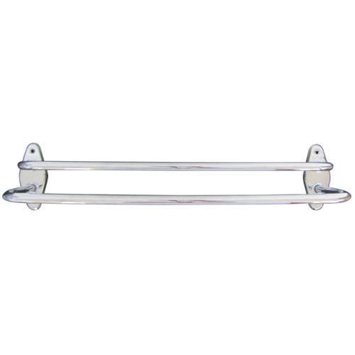 Portasalviette a 2 barre - H0361101 - HEXOTOL - da parete / in acciaio cromato