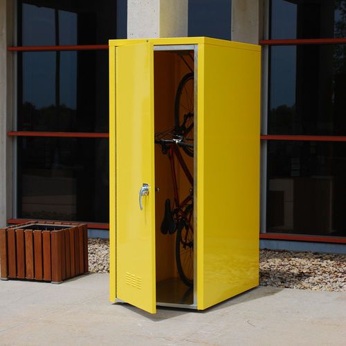 Pensilina per biciclette sicura - VERTICAL MADLOCKER™  - Madrax/Thomas Steele - in acciaio / per spazi pubblici