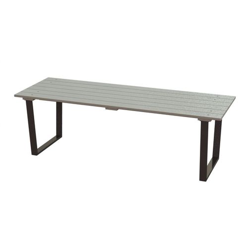 Tavolo da picnic contemporaneo - BRYNWOOD - Madrax/Thomas Steele - in plastica riciclata / in ipè / con supporto in acciaio verniciato a polvere