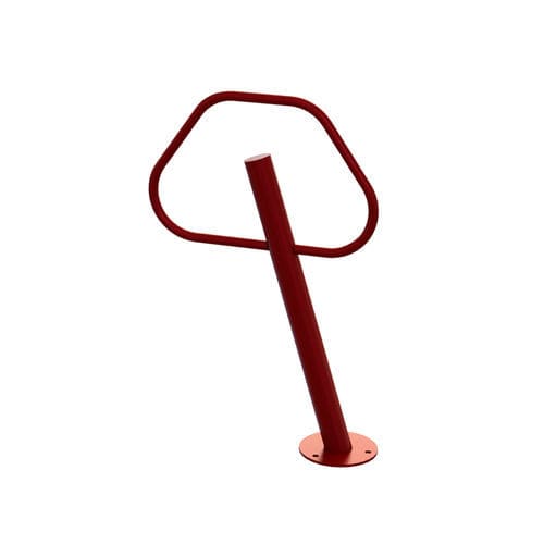 Rastrelliera per biciclette a pavimento - LEANING POST AND RING - Madrax/Thomas Steele - per spazi pubblici / per zone urbane / in acciaio con rivestimento a polvere