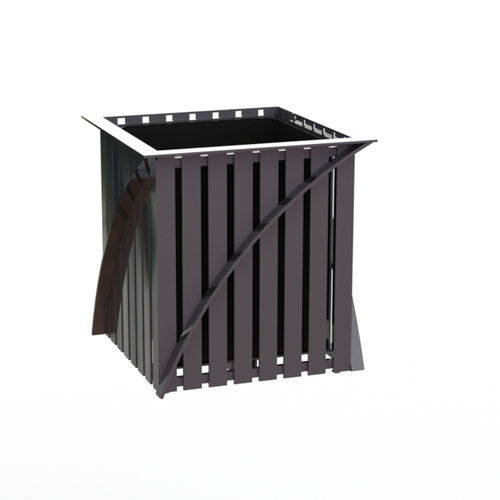 Fioriera in acciaio con rivestimento a polvere - ASHTON™  - Madrax/Thomas Steele - quadrata / contemporanea / per spazi pubblici
