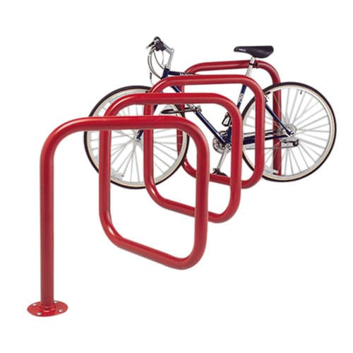 Rastrelliera per biciclette a pavimento - GENESIS™ - Madrax/Thomas Steele - per spazi pubblici / in acciaio galvanizzato / in acciaio con rivestimento a polvere