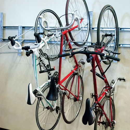 Rastrelliera per biciclette a muro - BSV-1-WM-P - Madrax/Thomas Steele - per spazi pubblici / in acciaio galvanizzato / in acciaio con rivestimento a polvere