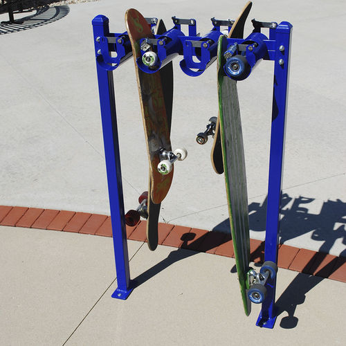 Rastrelliera porta-skate a pavimento - SRS-SNG-4-IG-P - Madrax/Thomas Steele - per spazi pubblici