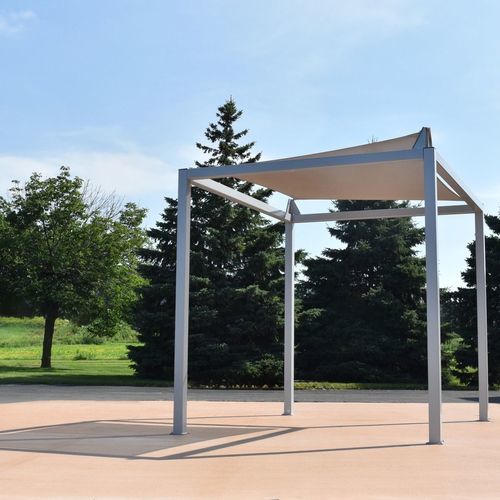 Gazebo in tessuto - Madison&trade; Shelter - Madrax/Thomas Steele - in acciaio con rivestimento a polvere / tetto in tela / con struttura in acciaio