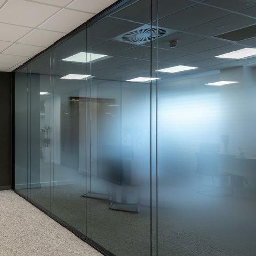 Parete smontabile - Quartz - Apton Partitioning Limited - a doppi vetri / in alluminio / professionale