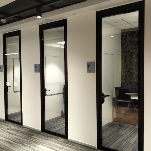Porta da interno - GDS - Apton Partitioning Limited - in alluminio / battente / contemporanea