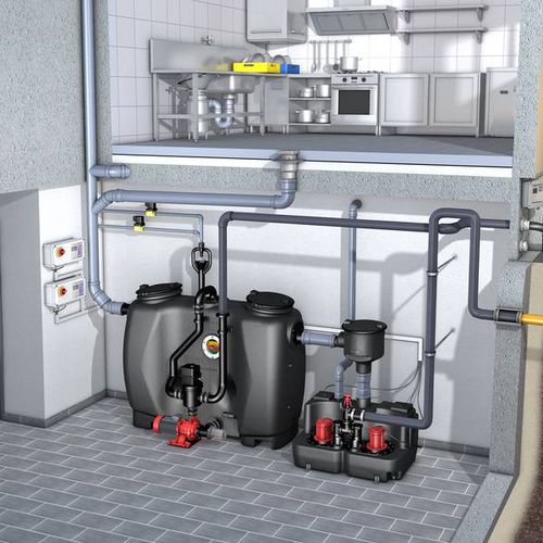 Separatore di grassi sottolavello - EASYCLEAN AUTO MIX & PUMP (PV+S) - KESSEL - per cucina professionale / automatico