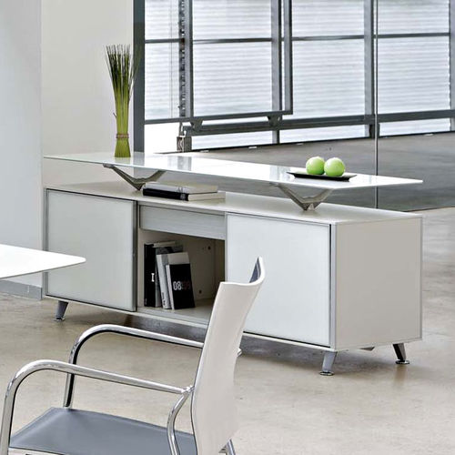 Armadio classificatore basso - BLOCK - Actiu - in laminato / con sportello battente / con porta scorrevole