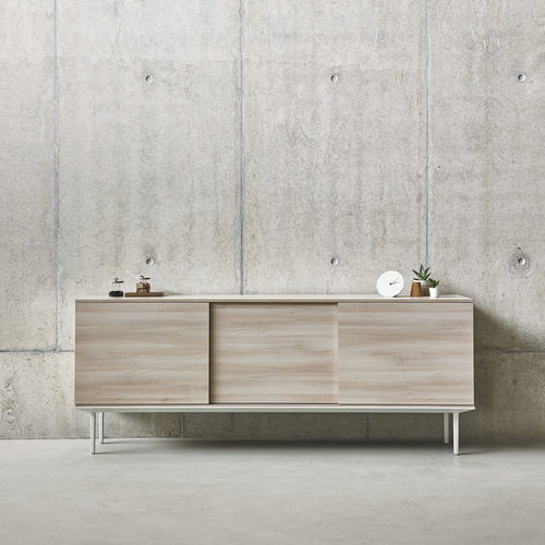 Armadio classificatore basso - LONGO - Actiu - in legno / con sportello battente / con porta scorrevole