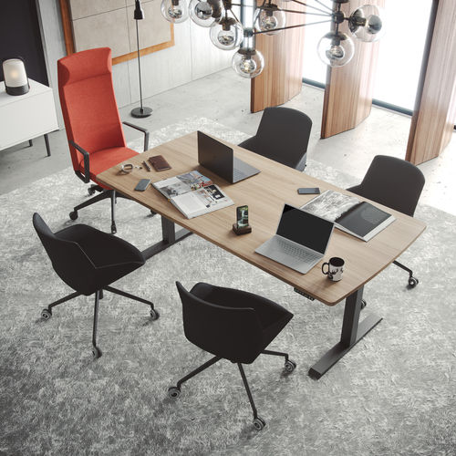 Tavolo da riunione contemporaneo - MOBILITY - Actiu - in legno / in laminato / in melaminico