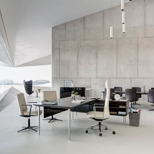 Tavolo da riunione contemporaneo - LONGO - Actiu - in legno / con supporto in alluminio / rettangolare