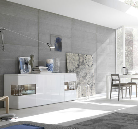 Credenza contemporanea - VANITY - Le Monde Wood - in legno / in legno laccato / in vetro