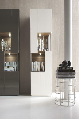Credenza alta - VANITY - Le Monde Wood - contemporanea / in legno / in legno laccato