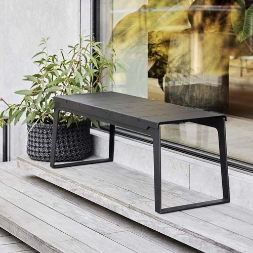 Panca da giardino contemporanea - COPENHAGEN : 11520 - Cane-line A/S - in alluminio / senza braccioli / 2 posti