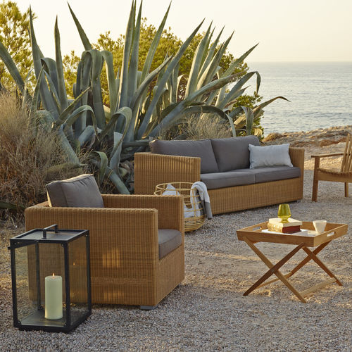 Poltrona contemporanea - CHESTER : 5490 - Cane-line A/S - in resina intrecciata / in rattan / con cuscino rimovibile
