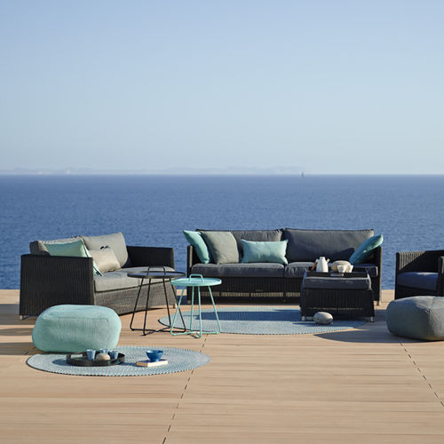 Divano contemporaneo - DIAMOND : 8502 - Cane-line A/S - da giardino / in tessuto / con braccioli