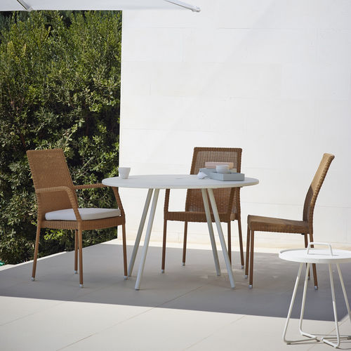 Sedia contemporanea - NEWMAN : 5436, 5434 - Cane-line A/S - da giardino / in resina intrecciata / con cuscino rimovibile