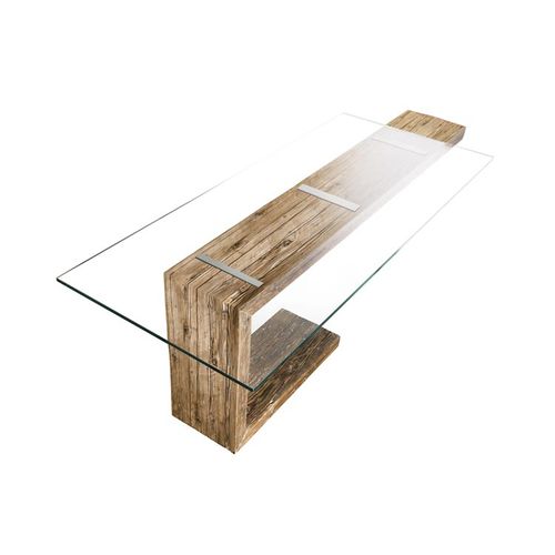 Tavolo da pranzo contemporaneo - EQUILIBRIO - Bdm s.r.l. - in vetro / rettangolare / per uso residenziale