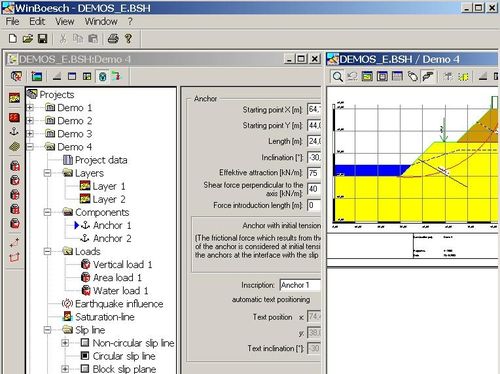 Software di calcolo geotecnico - WINBÖSCH-GL - IDAT GmbH - per strutture in calcestruzzo