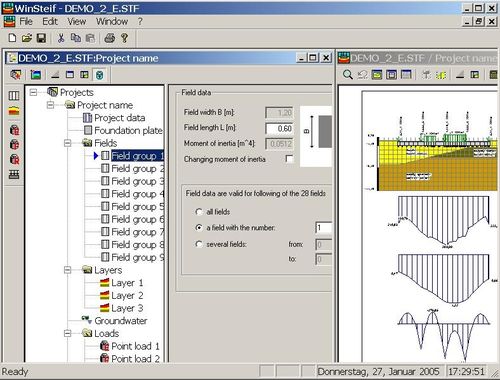 Software di calcolo per fondazioni speciali - WINSTEIF - IDAT GmbH - per strutture in calcestruzzo