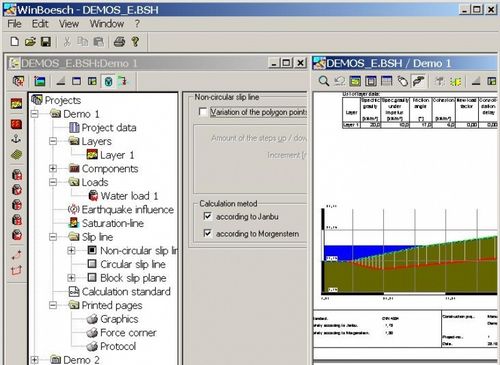 Software di calcolo geotecnico - WINBÖSCH-JA - IDAT GmbH - per struttura in acciaio