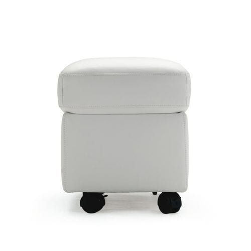 Poggiapiedi contemporaneo - MODERN M - Ekornes - in pelle / con rotelle