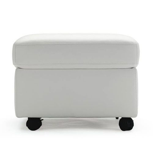 Poggiapiedi contemporaneo - MODERN L - Ekornes - in pelle / con rotelle