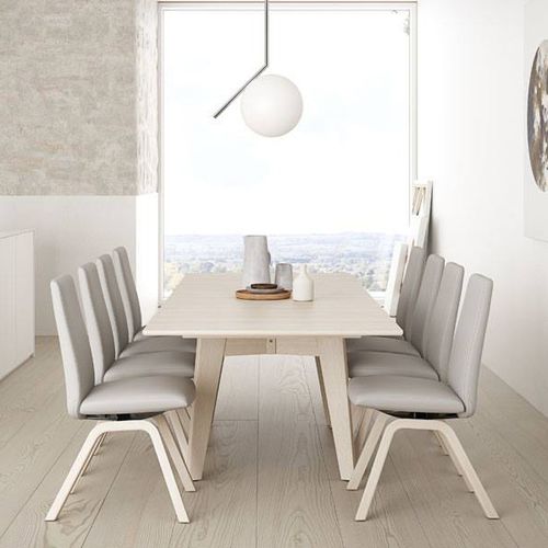 Tavolo da pranzo contemporaneo - MADEIRA W/SEPARATE LEAF T100 - Ekornes - in legno / rettangolare / allungabile