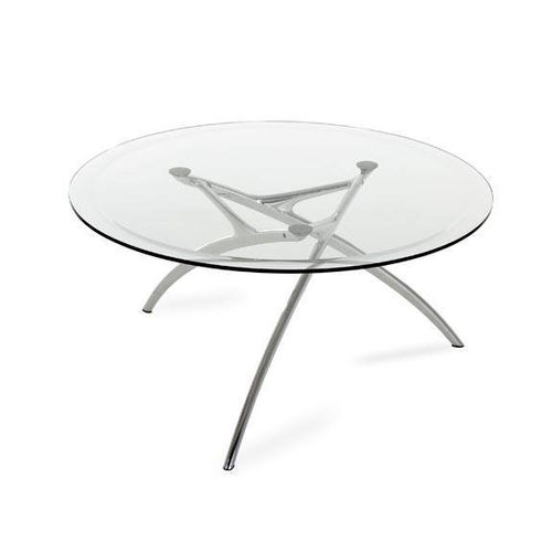 Tavolino basso contemporaneo - ENIGMA - Ekornes - in vetro / in acciaio / in alluminio