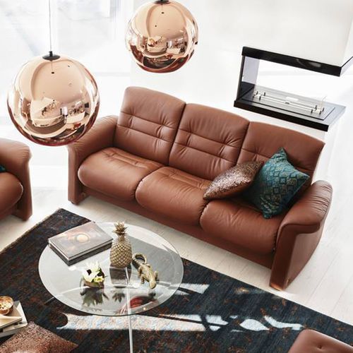 Divano modulare - SAPPHIRE - Ekornes - contemporaneo / in tessuto / in pelle