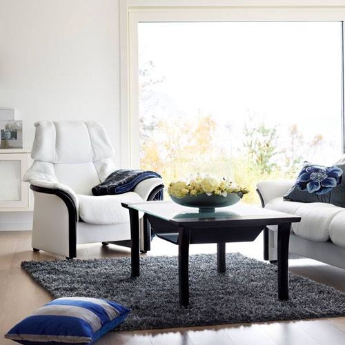 Poltrona classica - ELDORADO - Ekornes - in pelle / in tessuto / in legno