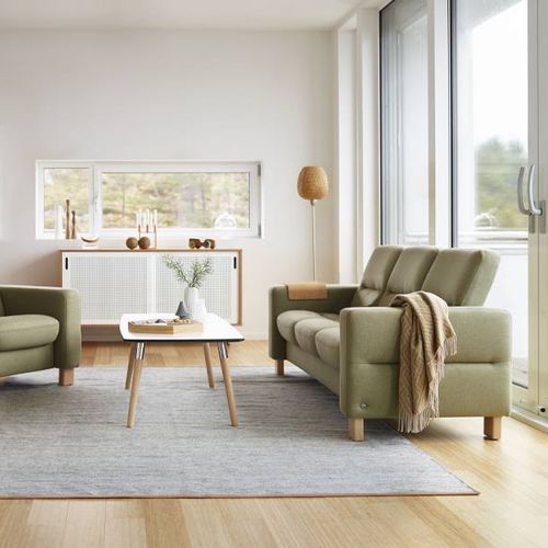Divano modulare - WAVE  - Ekornes - contemporaneo / in tessuto / in pelle