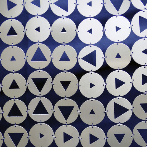 Tenda a fiori - Platines Ooz - LE LABO DESIGN - geometrica / in metallo