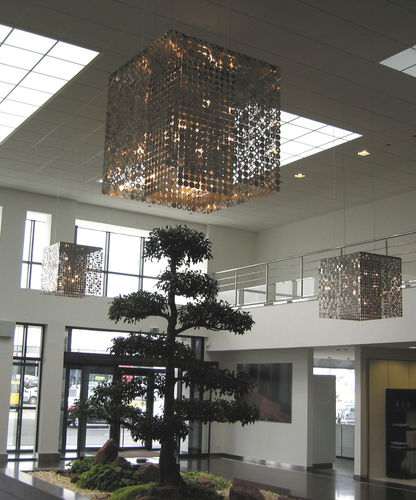 Lampadario contemporaneo - BUBBLE - LE LABO DESIGN - in metallo / contract / alogeno
