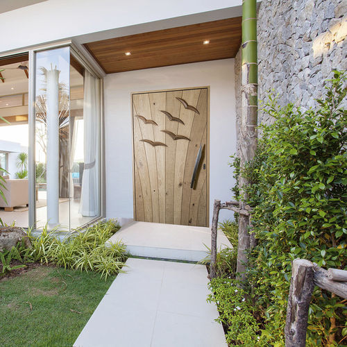 Porta d'ingresso - ENVOL - ATELIER BERTOLI  Design Production - in rovere / in noce / battente