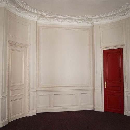 Porta da interno - HAUSSMANNIENNE Sculptée  - ATELIER BERTOLI  Design Production - in rovere / in noce / battente