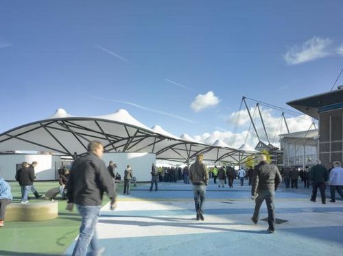 Tensostruttura a membrana e funi - ETIHAD - Fabric Architecture - con membrana in PVC / per stadio