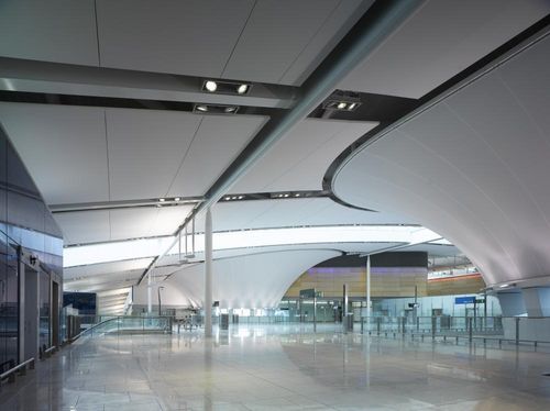 Tensostruttura su ossatura metallica - T2 DUBLIN - Fabric Architecture - per soffitto / con membrana in poliestere