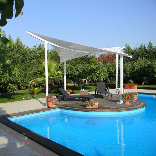 Homcom Outsunny - Tenda A Vela 3 X 3 X 3 M, Triangolo, Colore - Foto 2