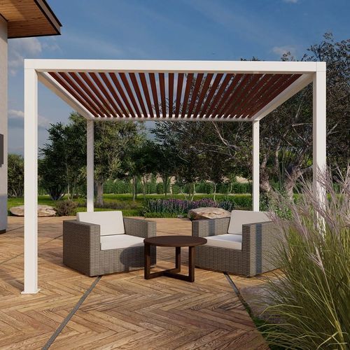 Pergola autoportante - Beach Canadian - SPRECH S.r.l. - in alluminio / a lamelle orientabili / a lamelle frangisole